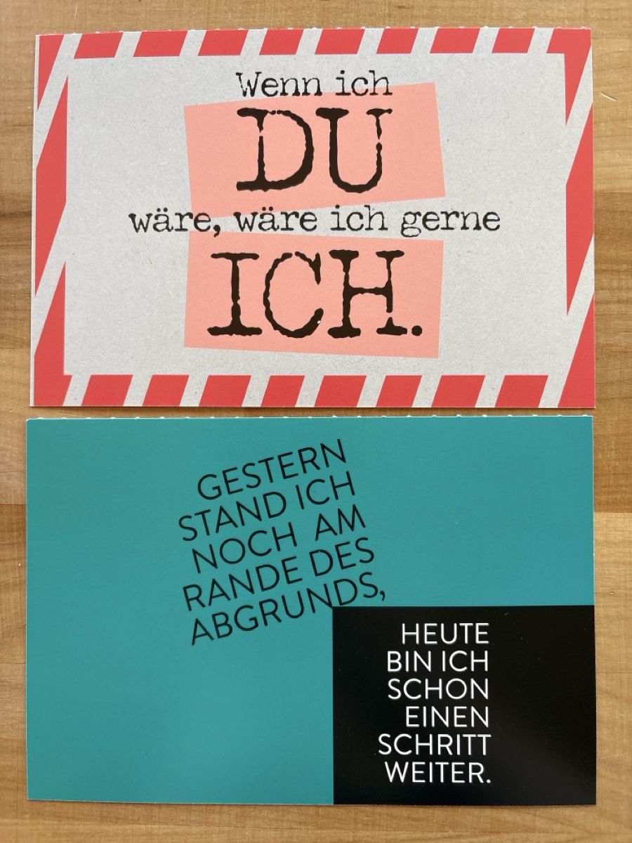 Cartoline postali: 6 AK mit Sprüche / Text – Usato da Rümlang venduto da Kartenpost1 1