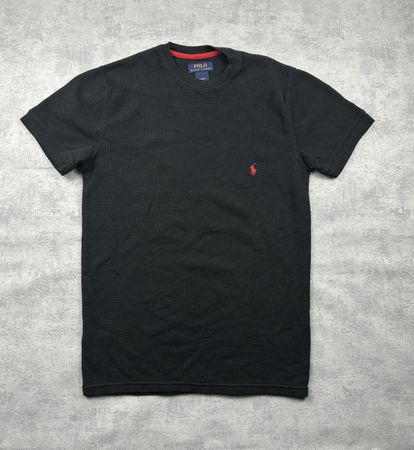 T-shirt Ralph Lauren noir waffle - taille S