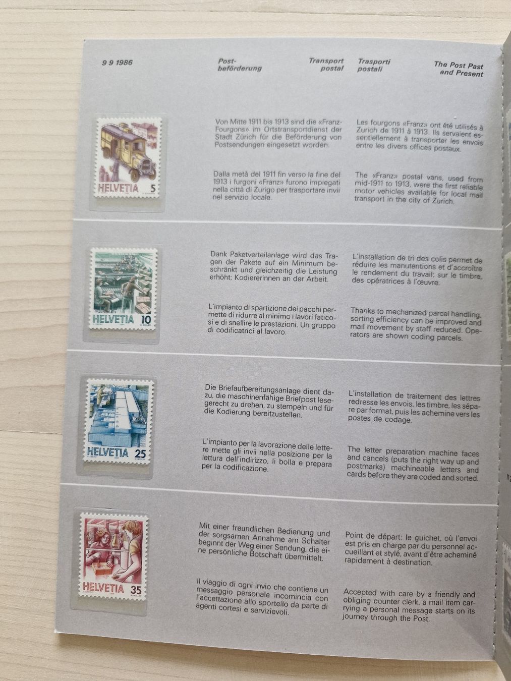 Tutti i francobolli: Jahresbuch 1986 schweizer Briefmarken postfrisch Top! – Nuovo (secondo la descrizione) da Frauenfeld venduto da Kasico 5