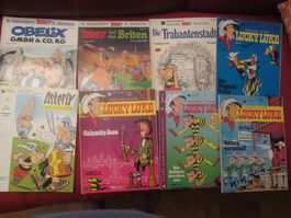 8 Comics: Asterix, Lucky Luke, (DELTA VERLAG )