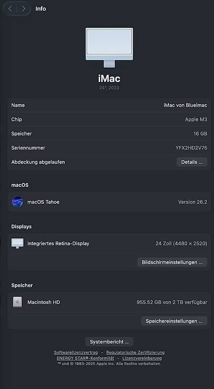 Apple PC: imac 24" 2023 16GB RAM 2TB – Usato da Roggwil BE venduto da Thogli 3