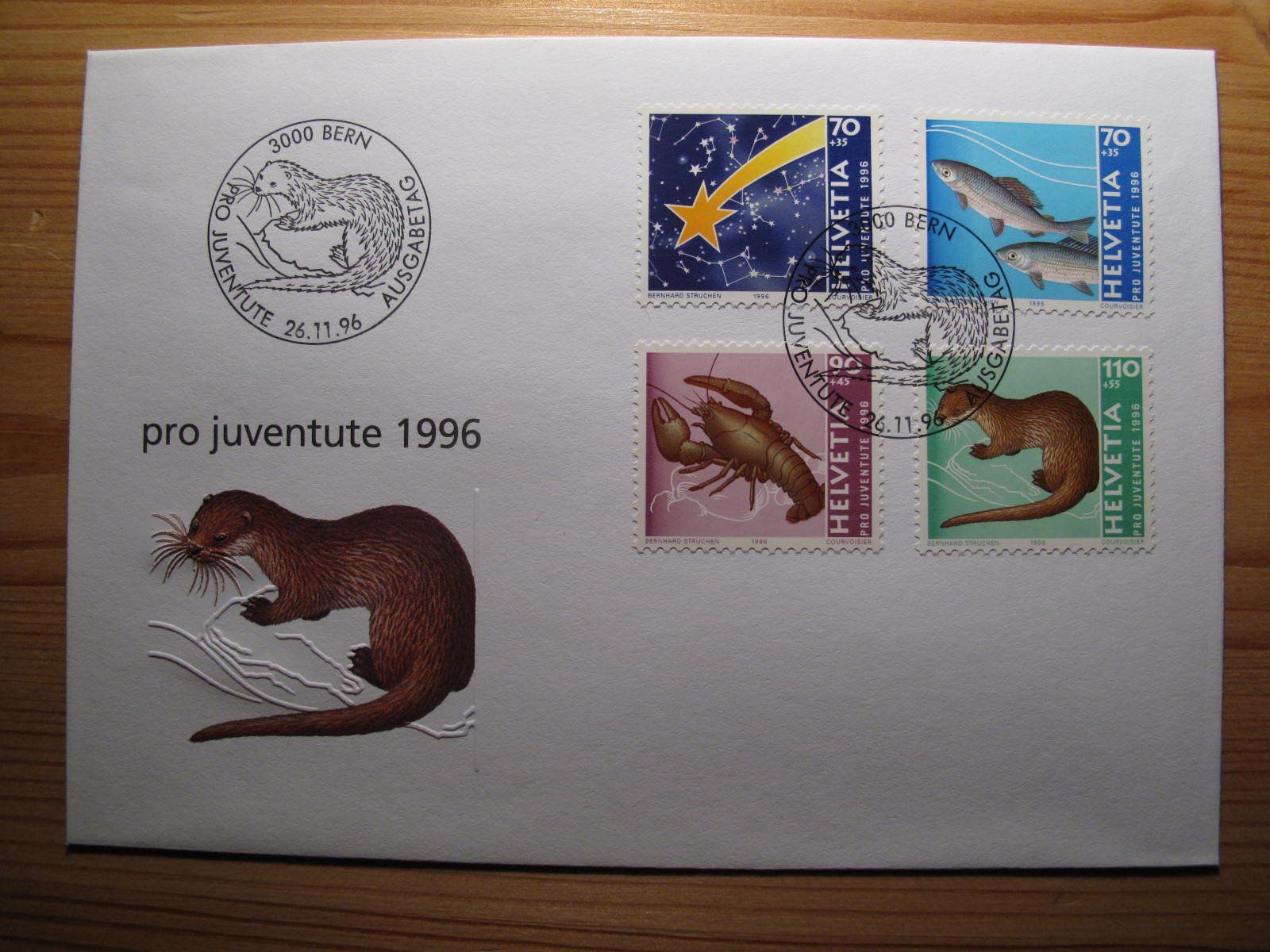 Tutti i francobolli: Pro Juventute 1996 FDC – Usato da Wil SG venduto da fva01