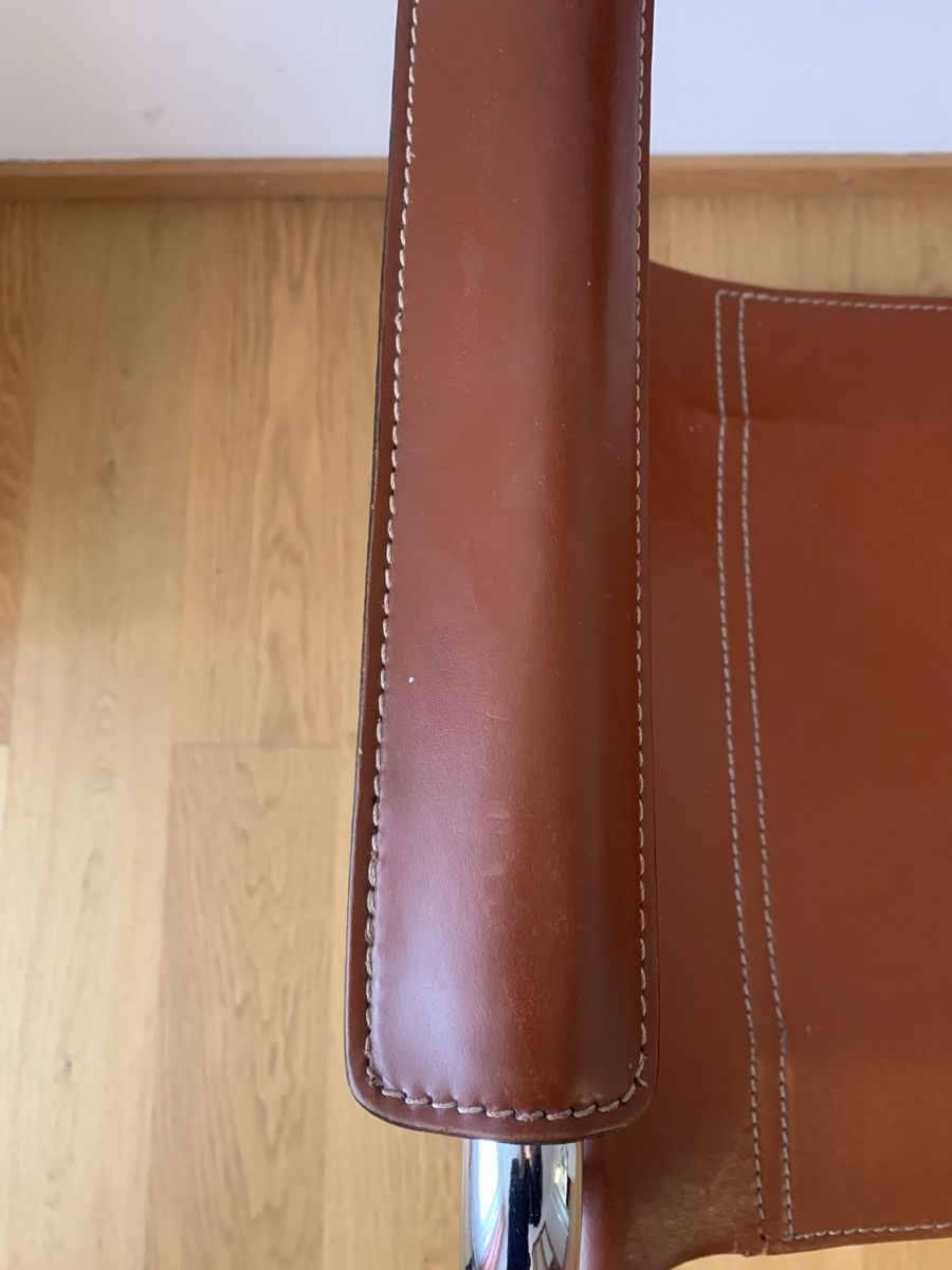 Breuer Poltrone: 2 Freischwinger Marcel Breuer Cognac Leder – Usato da Jona venduto da Lips 6