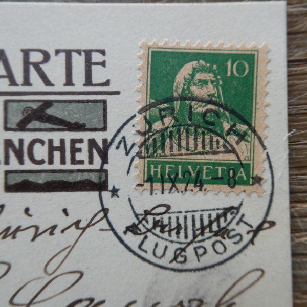 Alle Briefmarken: 1924 CH - FLUGTAG - KARTE Solothurn / Grenchen – Gebraucht aus Egliswil von Trens01 1