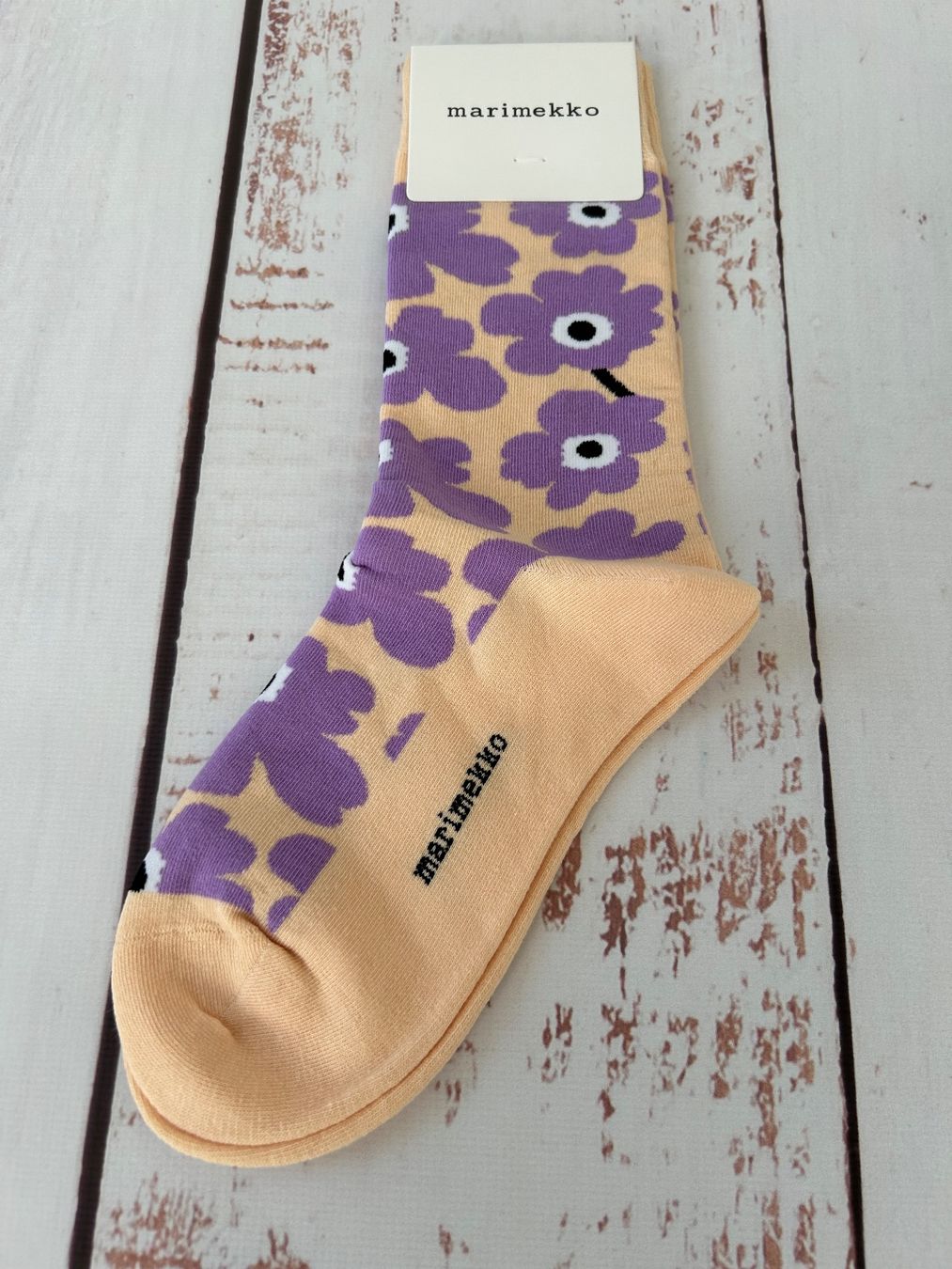 Calze: Marimekko socks pop-up flower print – Nuovo e nell'imballaggio originale da Zürich venduto da Ferienan 1