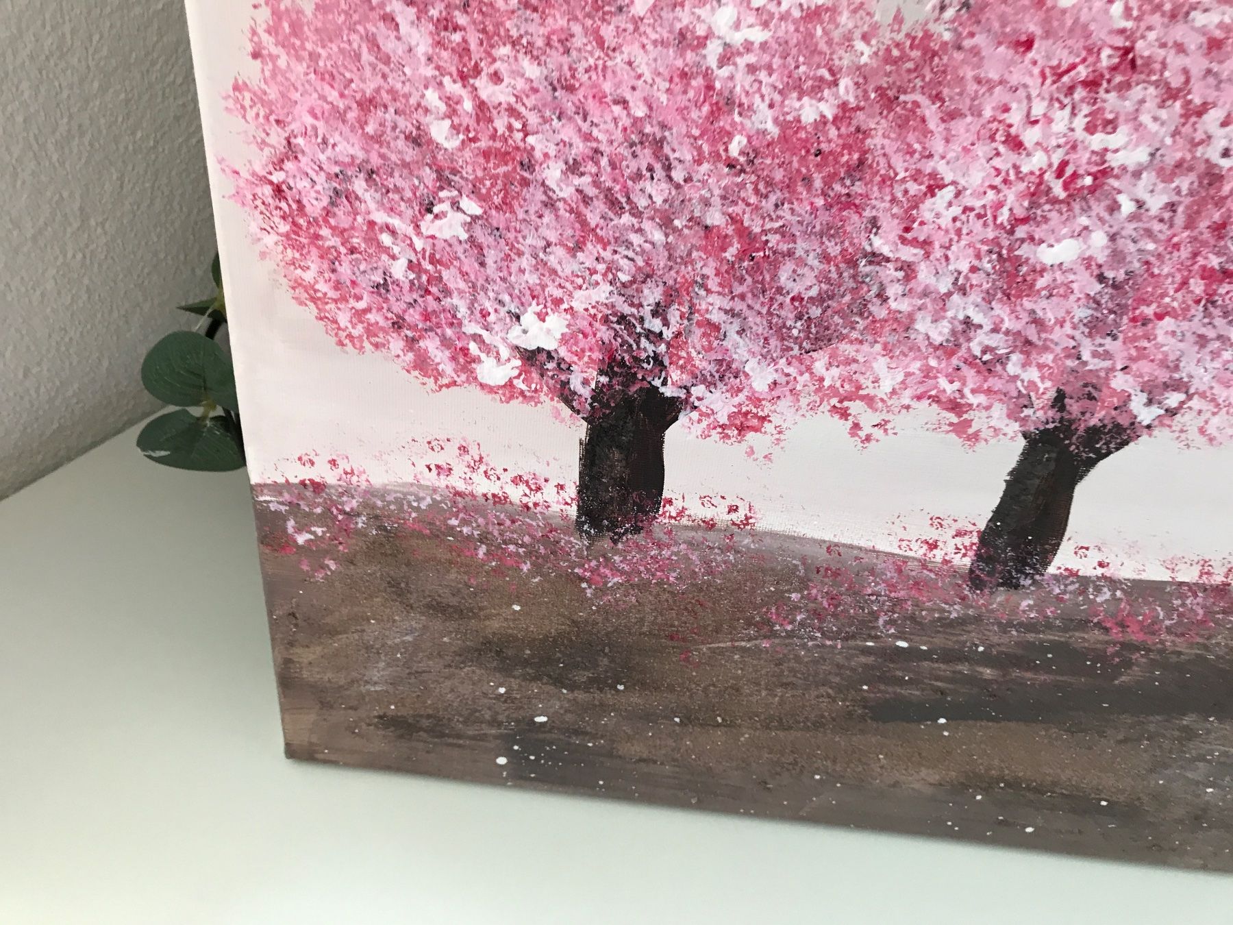 Dipinti: Unikat Acrylbild Kirschblüten 60/40 – Nuovo e nell'imballaggio originale da Landschlacht venduto da girris100 3