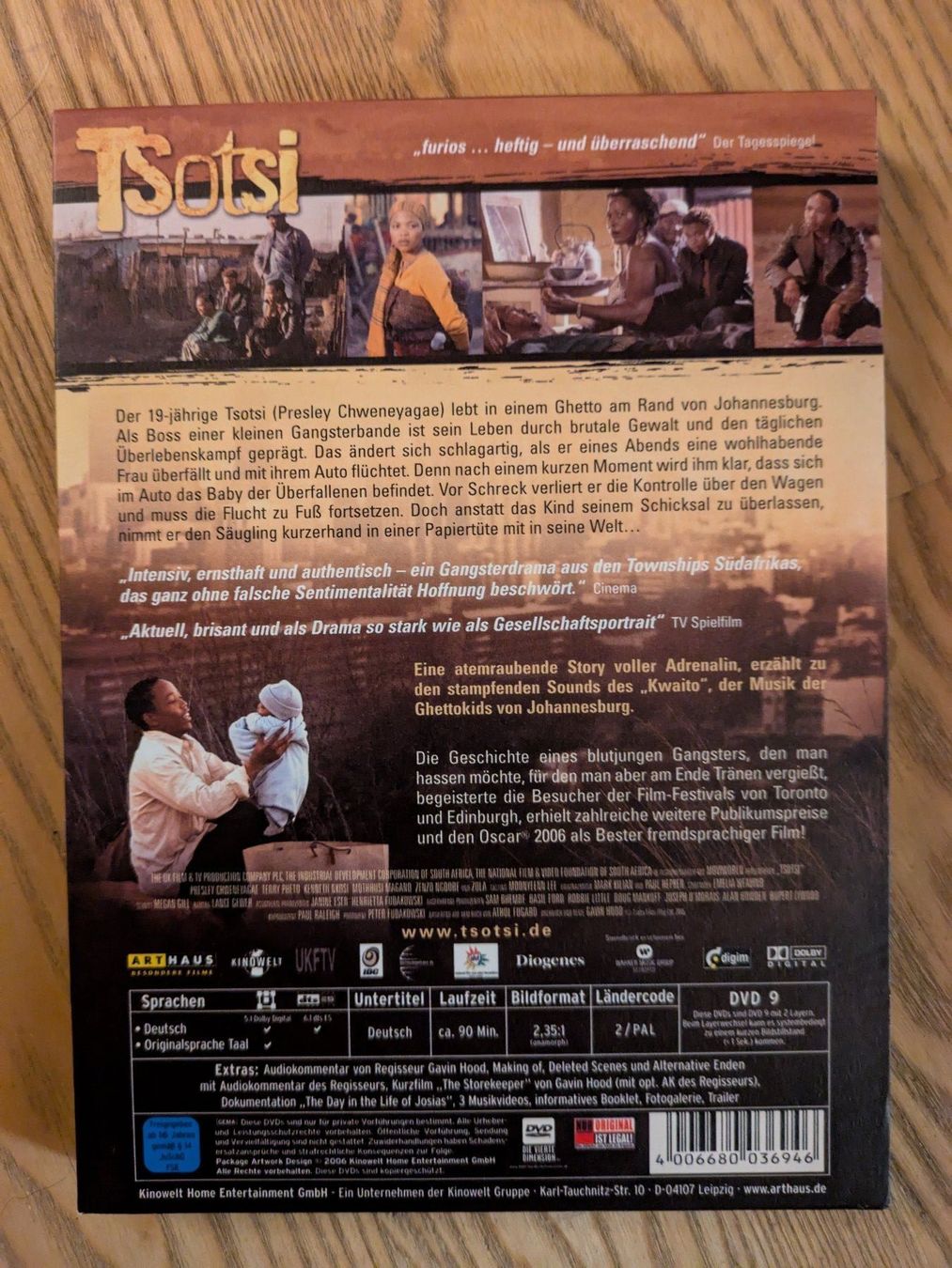 Tutti i DVDs: Tsotsi - Special Edition (Arthaus - 2 DVD's) – Usato da Männedorf venduto da Pacer19 1