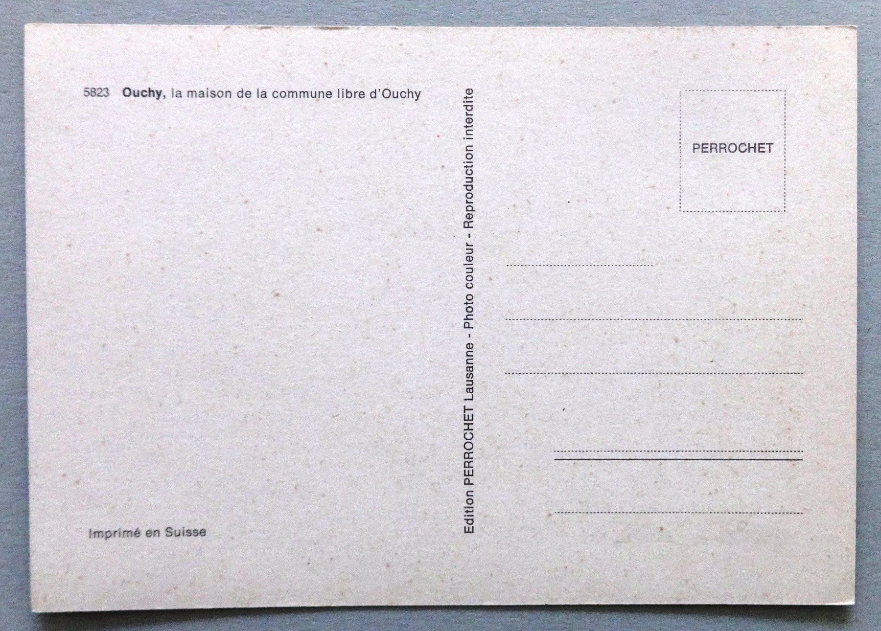 Cartoline postali: Lausanne, la maison de la commune libre d' Ouchy – Usato da Fétigny venduto da Billy2miny 1
