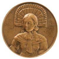 Schützenmedaille SG 1957 (FL) Olmaschiessen