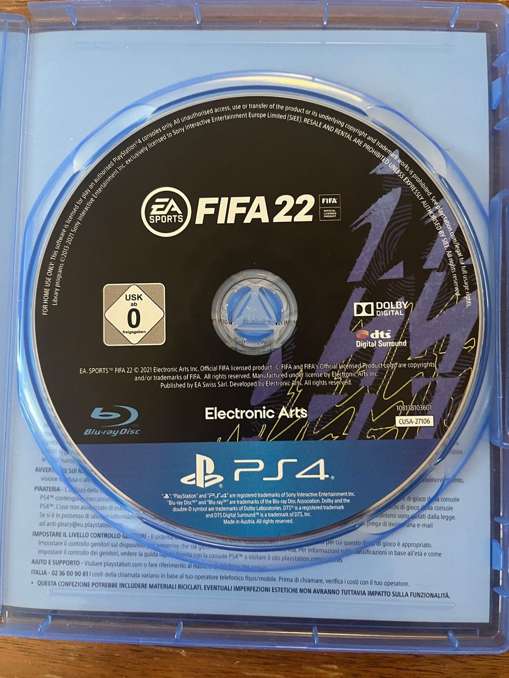Spiele: Fifa 22 ps4 – Gebraucht aus Zürich von Arch2 2