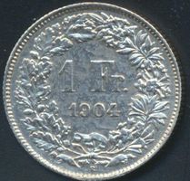 1 Fr. 1904 -unz   rar