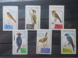 Vögel Tschechoslowakei Mi 1495-1500**