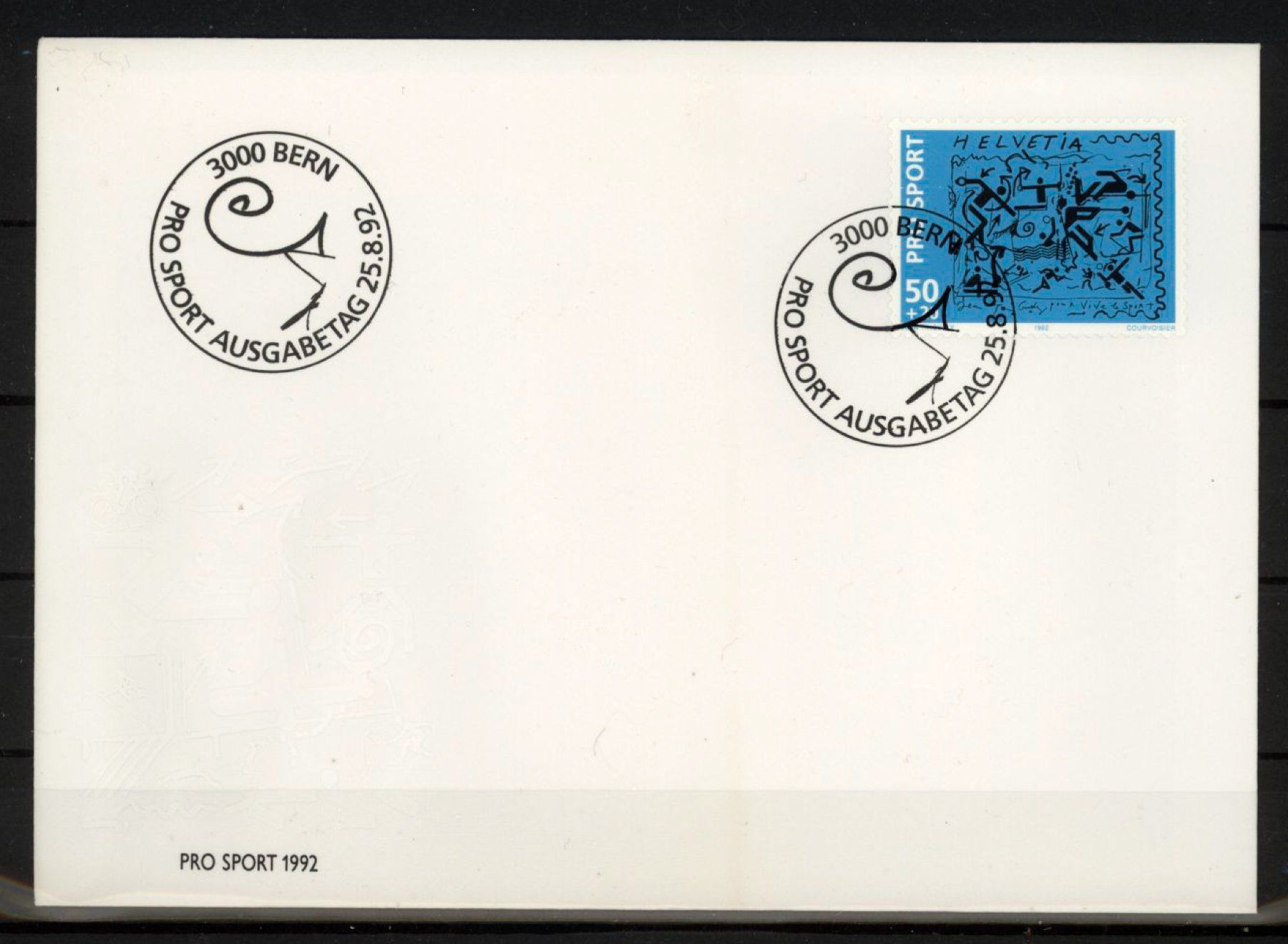 Tutti i francobolli: 1992, FDC, Sonderausgaben, Pro Sport – Usato da Willisau venduto da Vollstempel