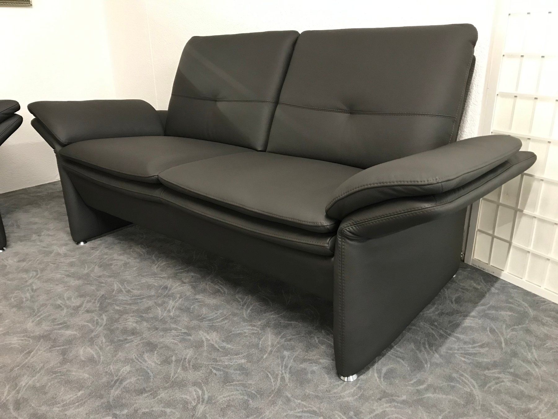 Divani: 2er und 2.5er Sofa FLORIS echtes Leder anthrazit – Nuovo (secondo la descrizione) da Unterentfelden venduto da moebelrufli 9