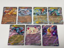 Pokemon Karten - 7 EX-Karten aus Journey Together (JTG) - EN