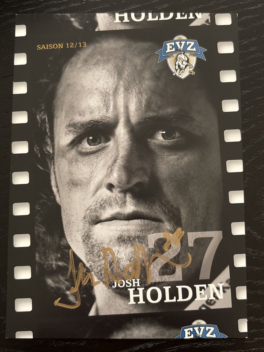 Autografi: EVZ Josh Holden Autogrammkarte Saison 12/13 – Usato da Uetendorf venduto da hoisle