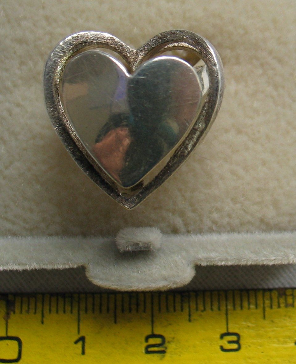 Anelli: Herzring, massives 925Silber/ 7.3 Gramm – Usato da Dübendorf venduto da nerino03 1