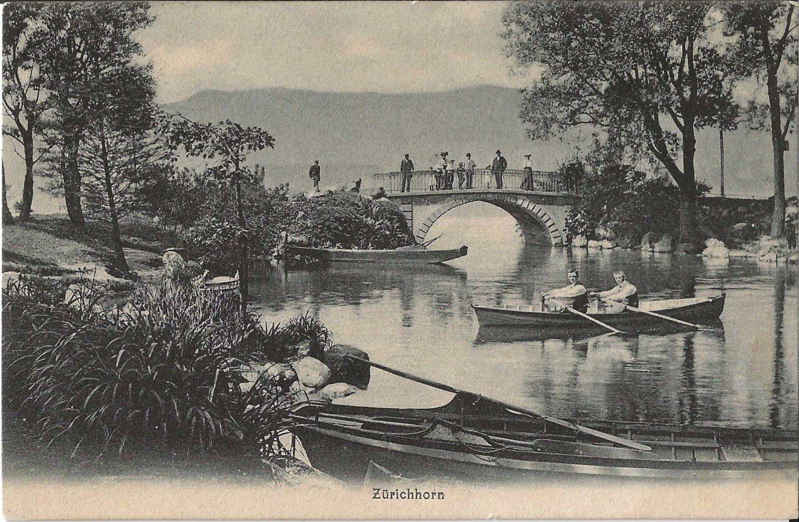 Cartoline postali: Karte Zürichhorn  1908 – Usato da Zürich venduto da Philacat11