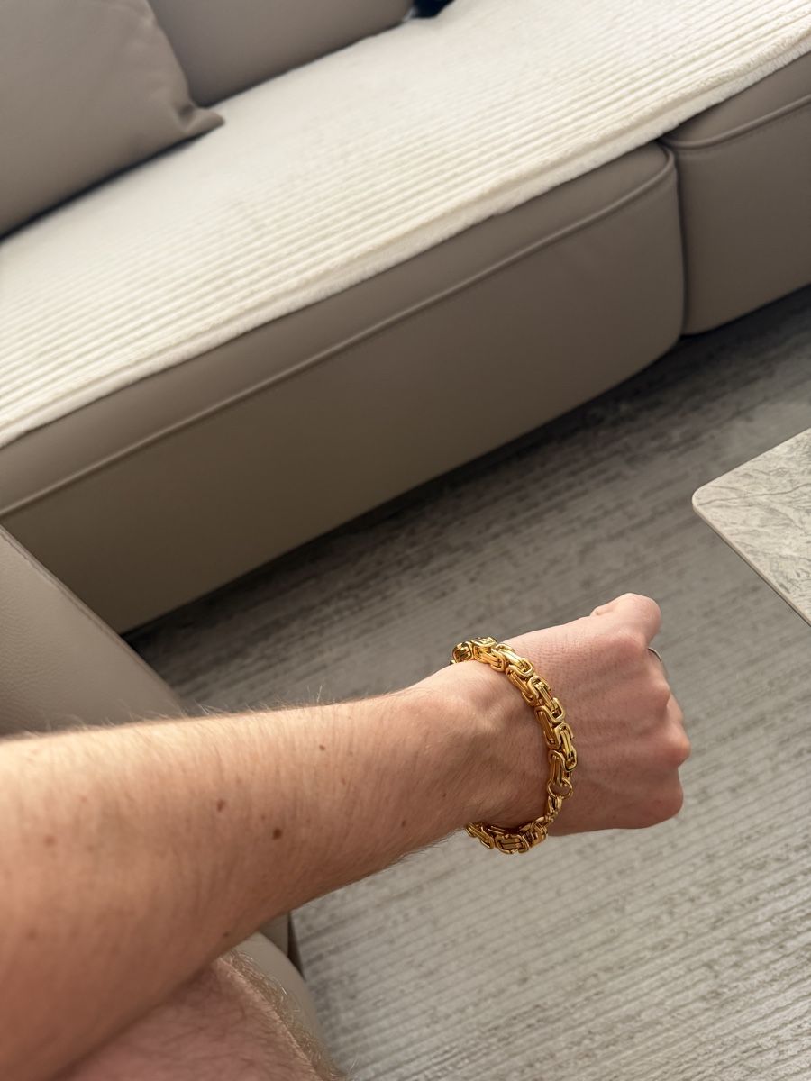 Armbänder & -reifen: Gold 18K 8mm Armband Herren – Neu und originalverpackt aus Kriens von Luxora 3