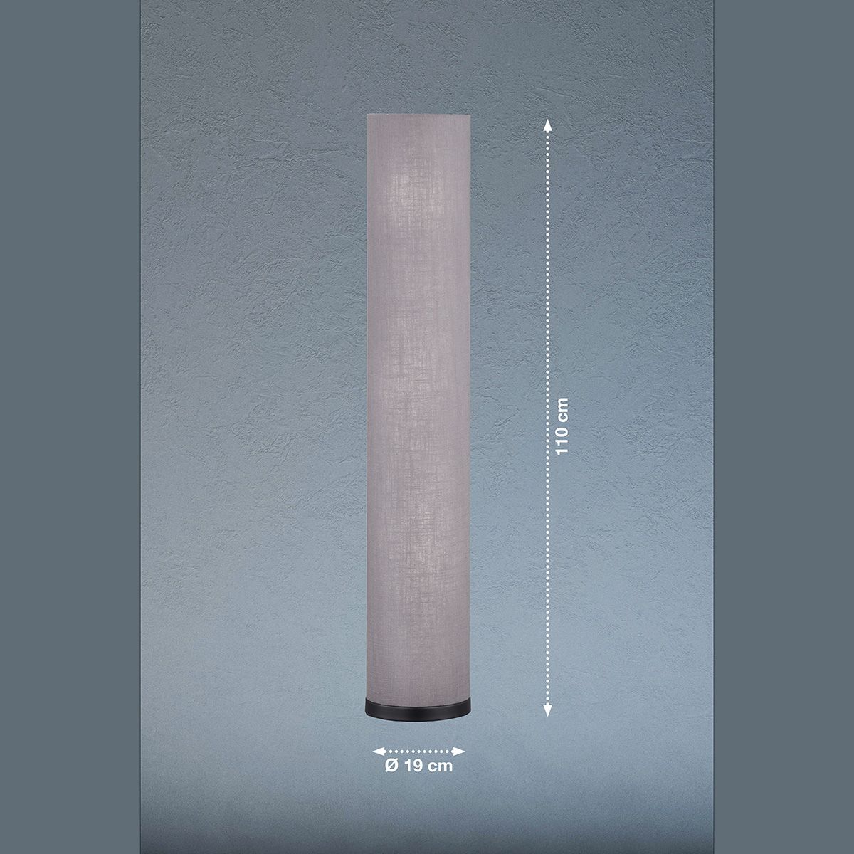 Lampade: Stehleuchte, Grau, 110 cm Höhe, Stoff – Nuovo (secondo la descrizione) da Kreuzlingen venduto da Smart-Light 2
