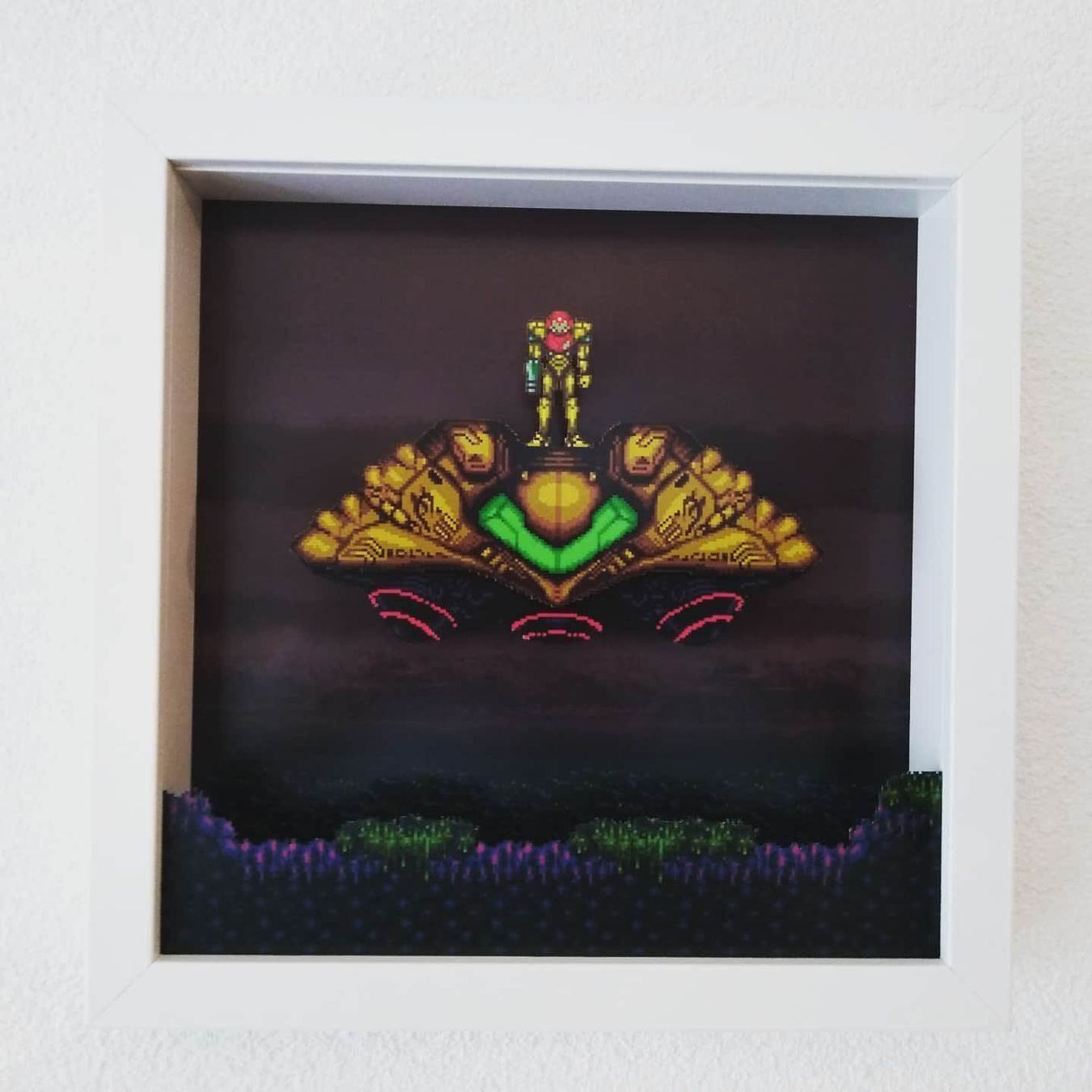 Super Metroid Gunship Shadow Box Diorama (SNES) (Neu (gemäss ...