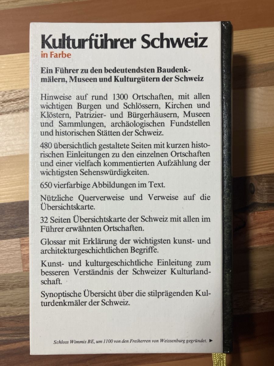 Libri: Kulturführer Schweiz in Farbe – Usato da Perlen venduto da K.P.K.P 1