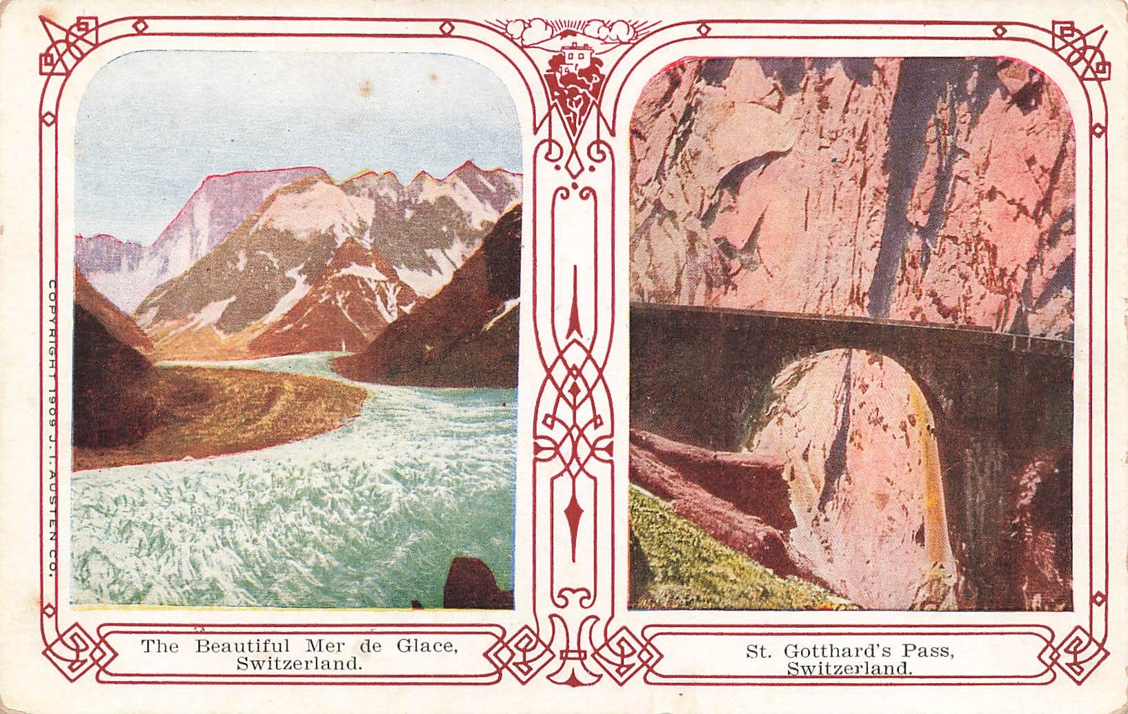 Cartoline postali: Mer Glace St. Gotthard – Usato da Biasca venduto da Blenio71