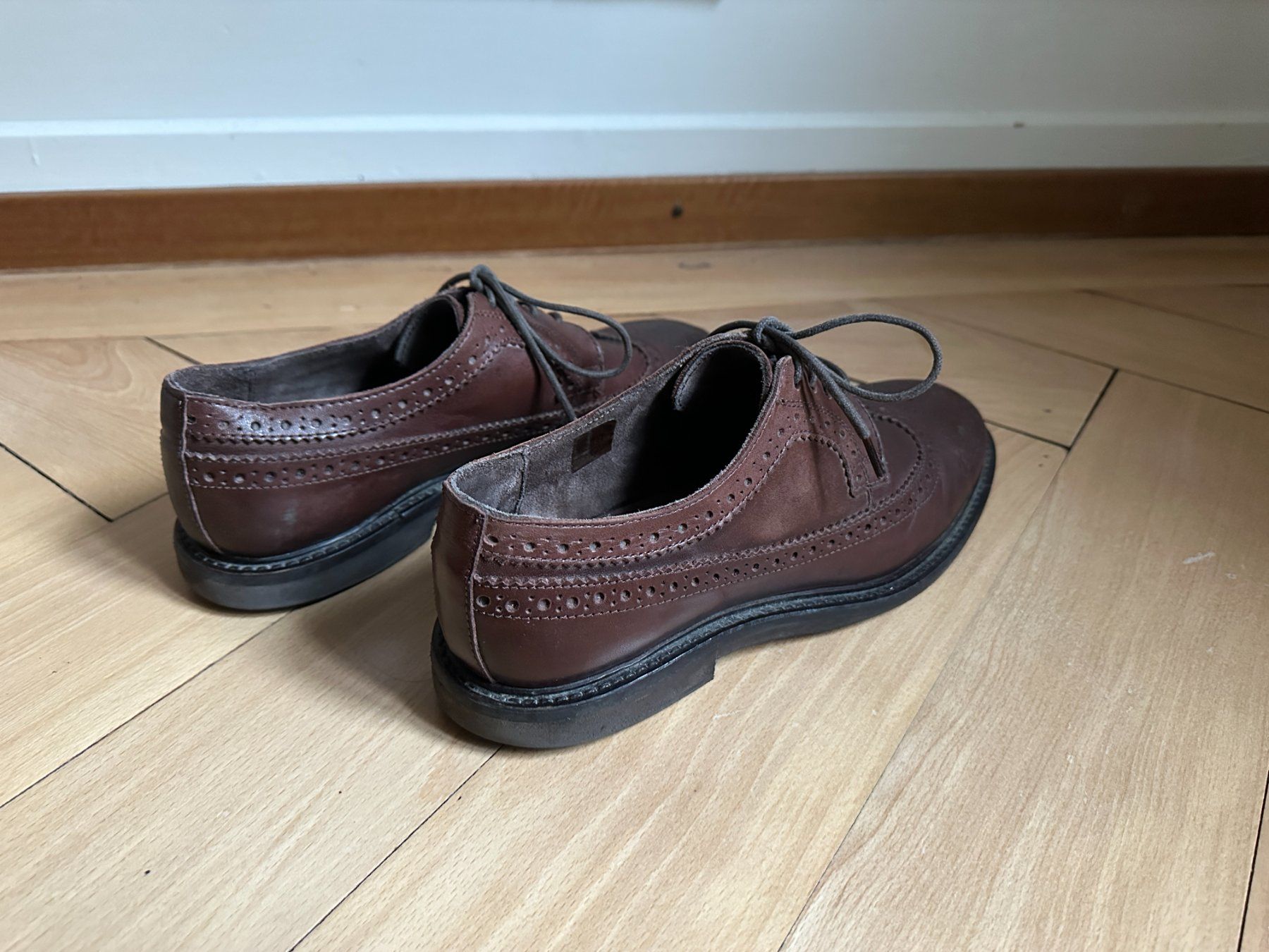 Chaussures hommes: COX - Leder Budapester Halbschuhe braun 41 – D'occasion à Zürich par Diazaio 2