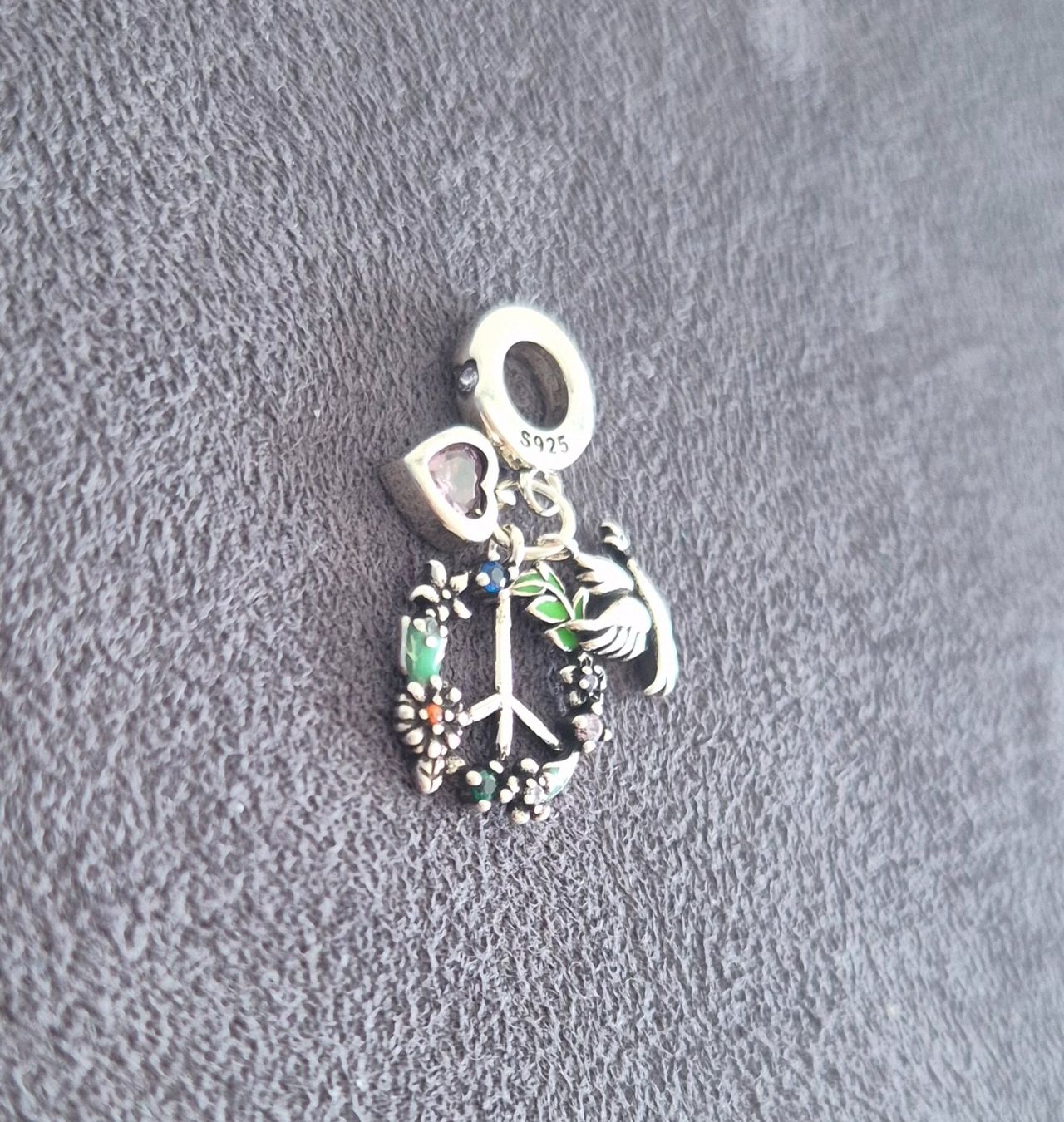 Anhänger: Silber Charm Peace +Garantie – Neu (gemäss Beschreibung) aus Rotkreuz von Carbone_Bijou-Shop 1