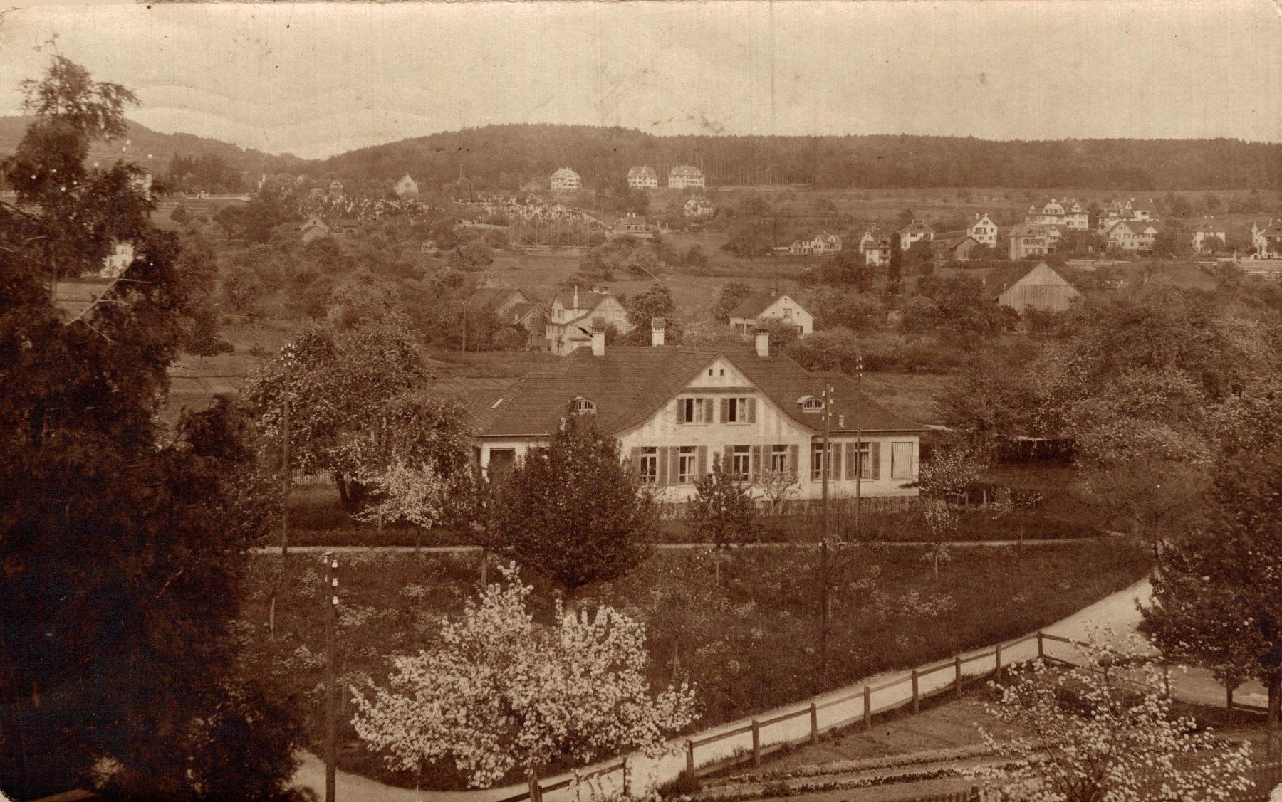 Cartoline postali: Wohnhaus mit Blick auf Streusiedlung – Usato da Bronschhofen venduto da Astore
