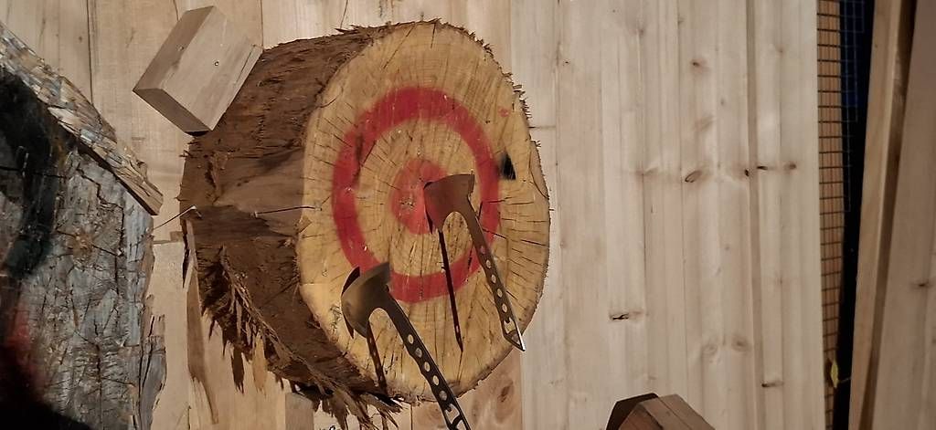 Spiele: Messerwerfen im Sägewerk / Wurfmesser – Neu (gemäss Beschreibung) aus Grünenmatt von Lerchholz 5