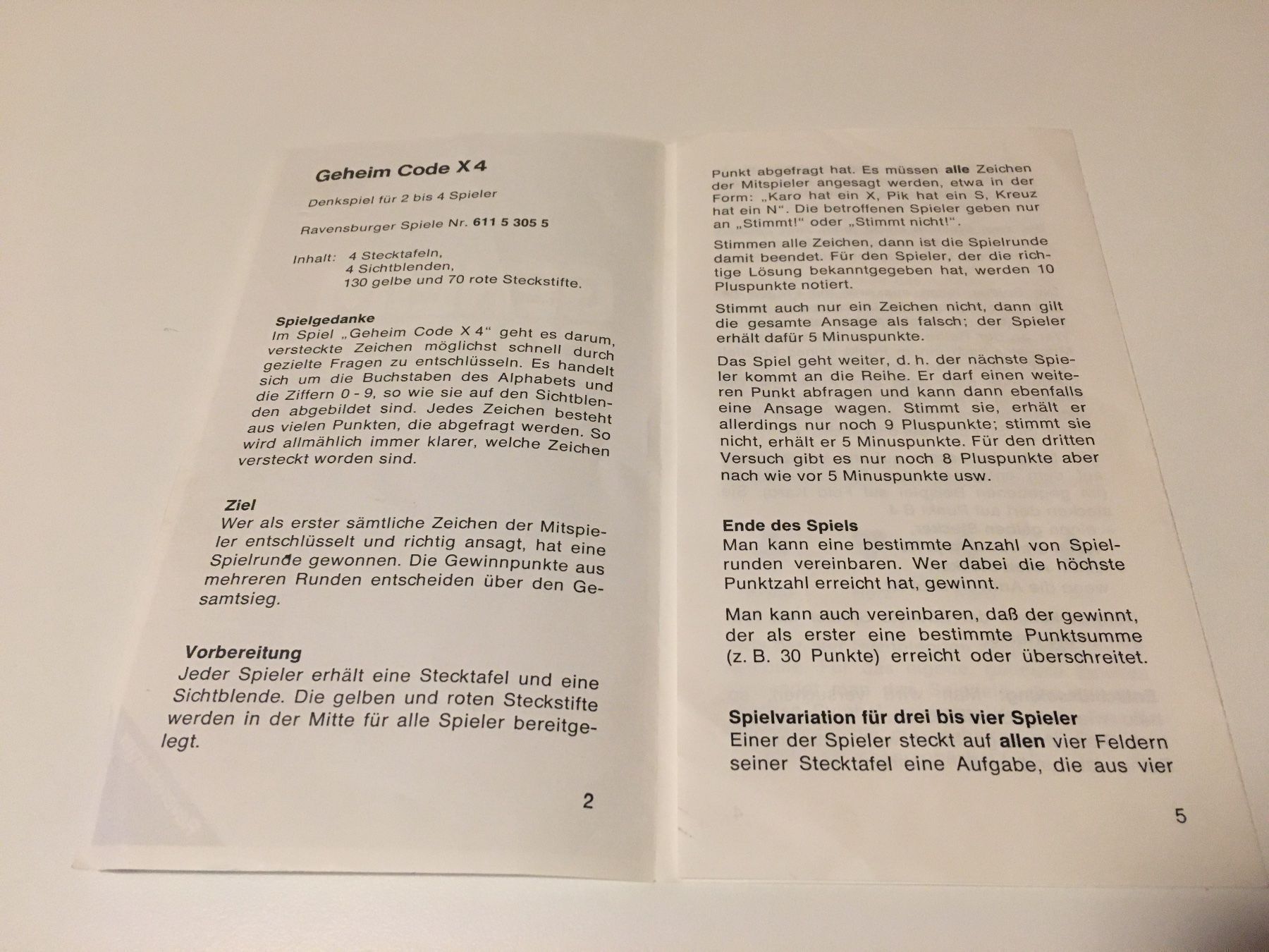 Ravensburger Giochi: Geheim Code X4 - Spiel von Ravensburger - 1978 – Usato da Andwil SG venduto da Rainboli 8