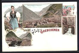 Litho Goeschenen, Gesamtansicht und Teuf
