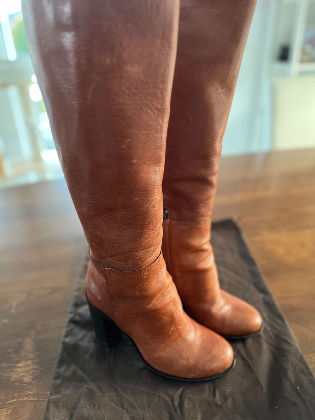 Max Mara Damenschuhe: MaxMara Lederstiefel Gr. 40 Braun – Gebraucht aus Ebmatingen von Mistelu 3