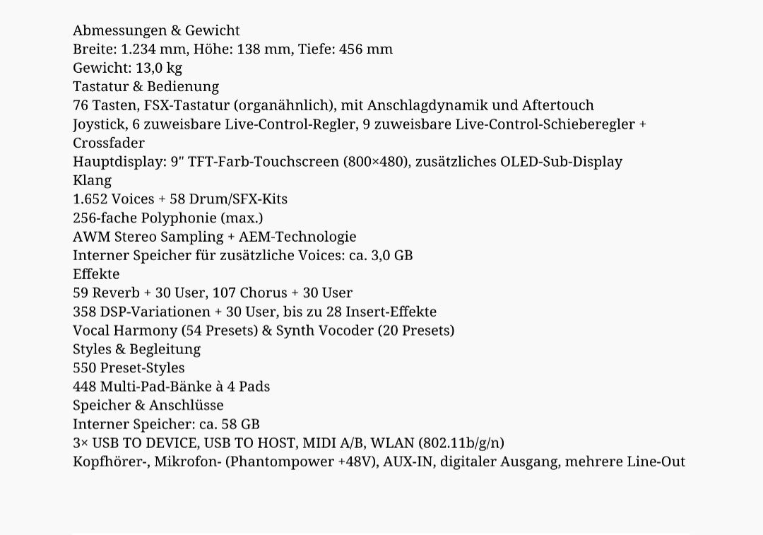 Yamaha Musikinstrumente: Yamaha Genos, Keyboard – Gebraucht aus Unterstammheim von VBerni 2