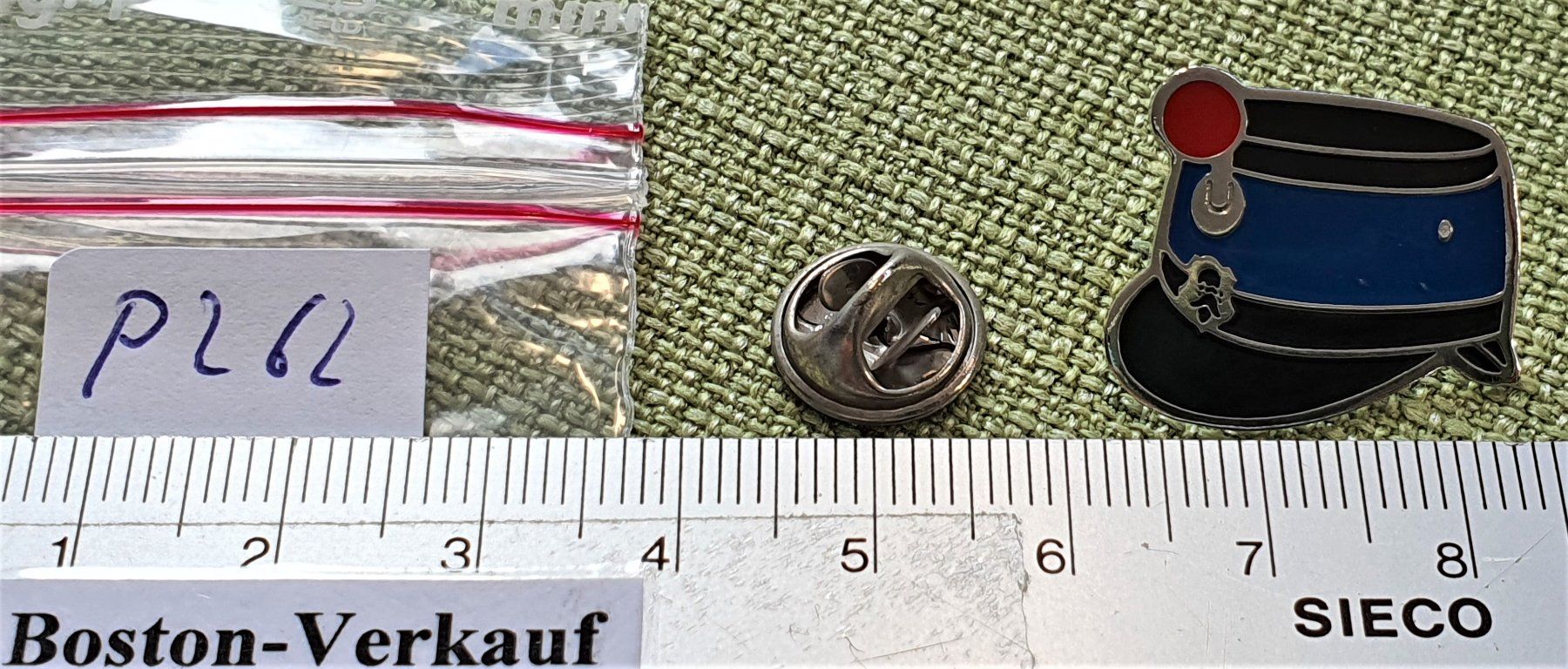 Copricapi, berretti & cappellini: P262 - Pin Polizei Basel Cap Hut Mütze – Usato da Reinach BL venduto da Boston-Verkauf 1