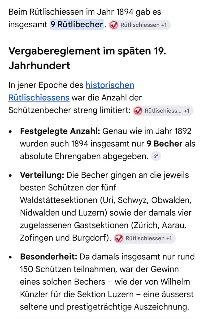 Altre raccolte & rarità: Rütli-schiessen 1894 – Usato da Chur venduto da GCC1982 6