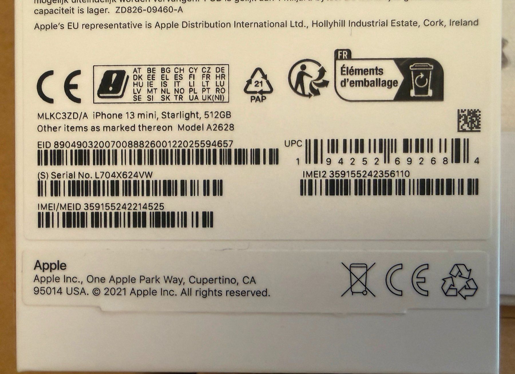 Apple Telefoni cellulari / Smartphones: Apple iPhone 13 mini Starlight 512GB in OVP – Usato da Lodrino venduto da Stema 6