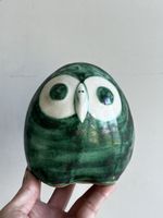 Vintage Italian Ceramic Owl Decanter Figurine 