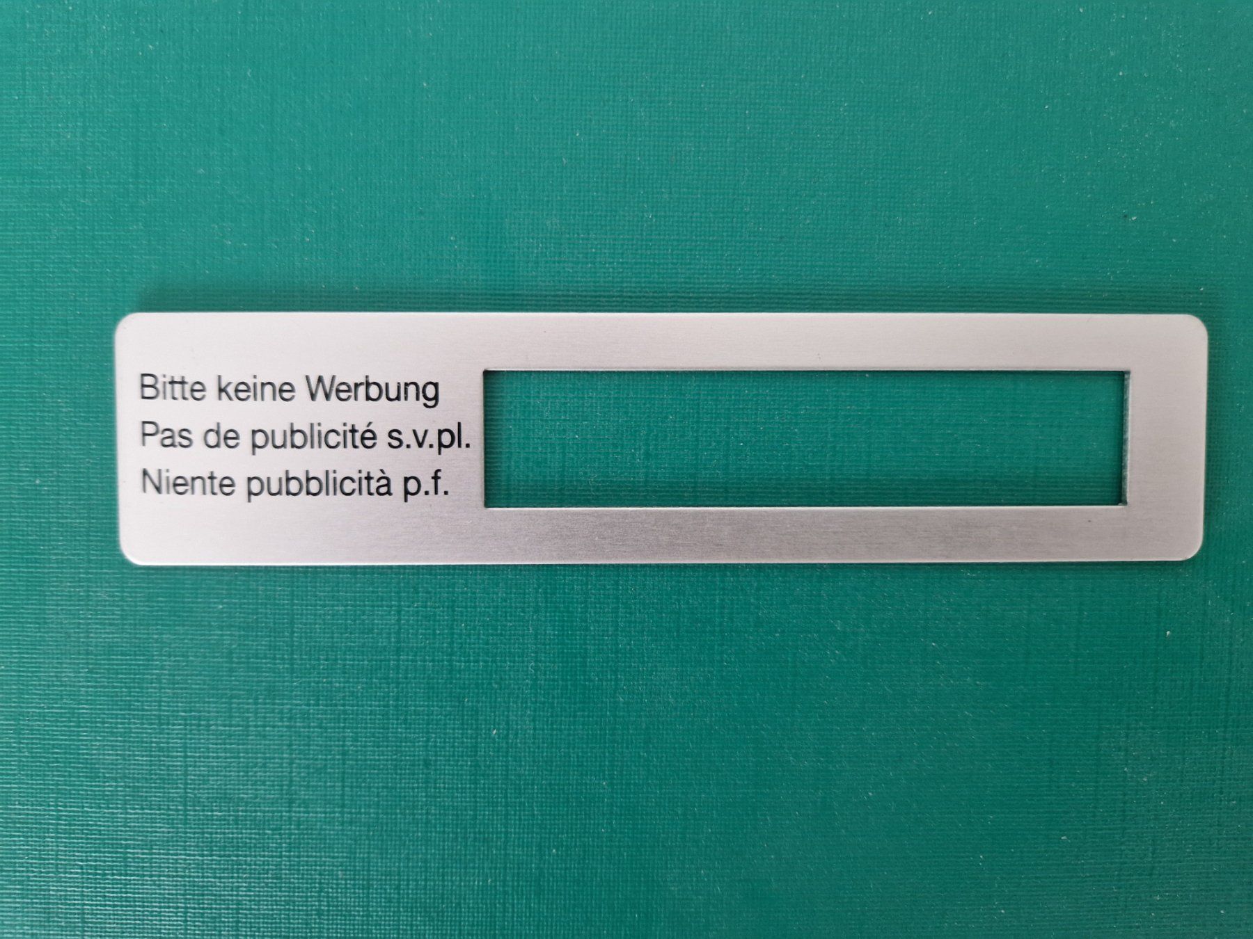 Altro per la casa: Bitte keine werbung – Nuovo (secondo la descrizione) da Wiler b.Utzenstorf venduto da bamaa-shop