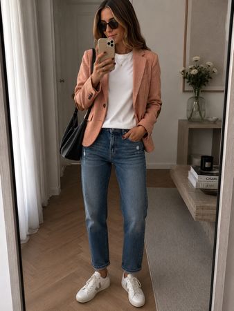 GANT Blazer Gr. 36 – Fischgratmuster & Ellbogen-Patches