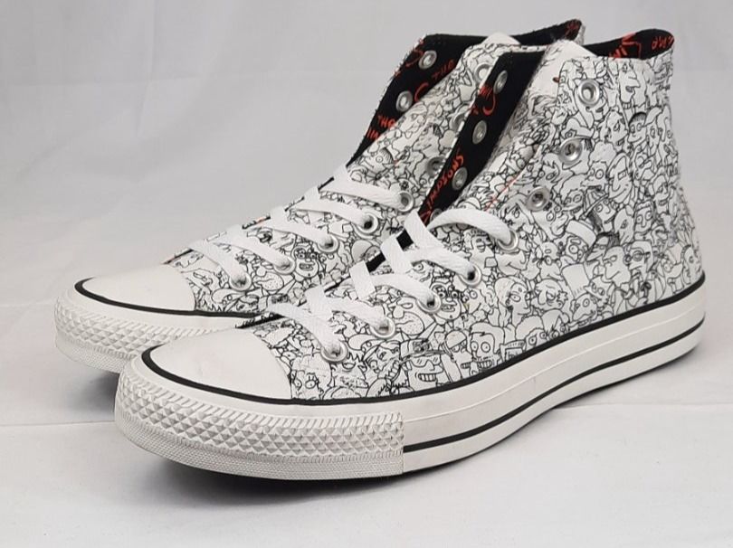 CONVERSE All Star Chuck Hi The Simpsons black n white Gr. 45 (Neu ...