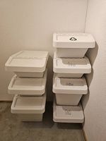 Recyclingboxen IKEA verschiedene Grössen (37l und 60l) weiss