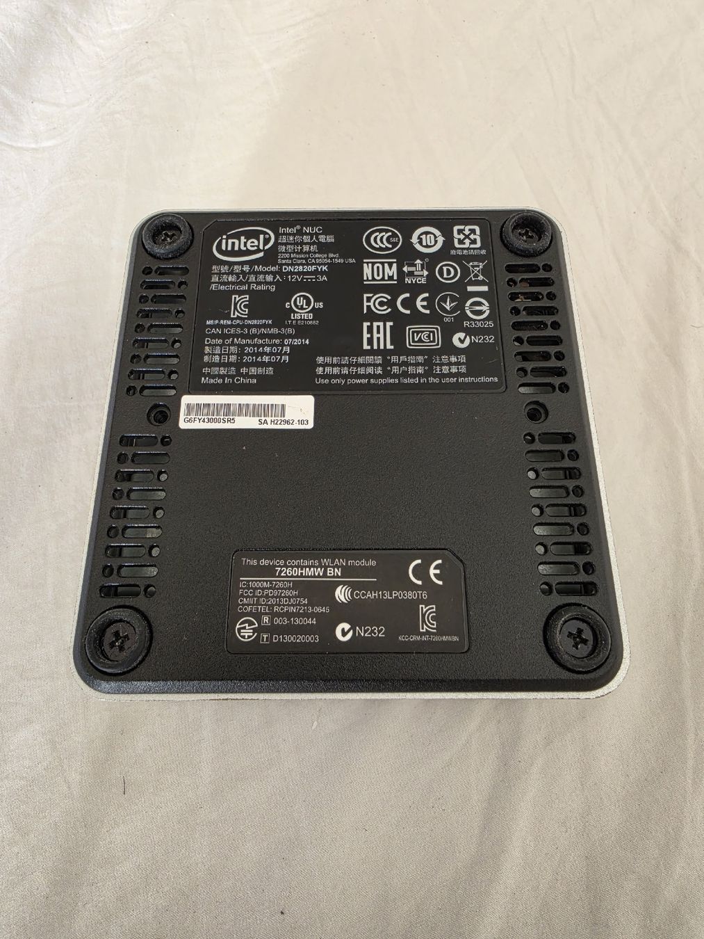 Intel PCs: Intel NUC DN2820FYK Mini-PC – D'occasion à Nussbaumen AG par Martinfal