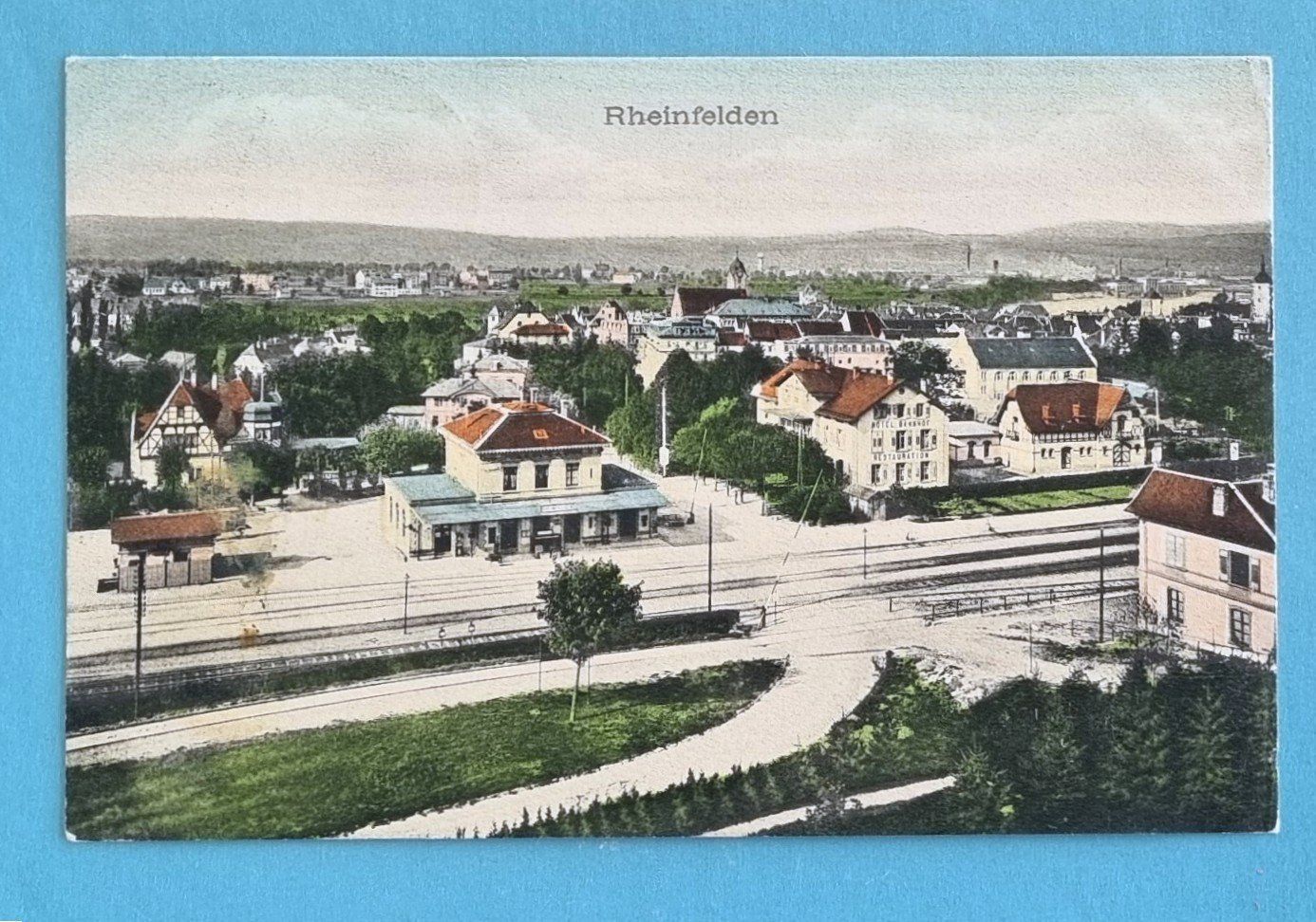 Cartes postales: Rheinfelden - Bahnhof - Rest. Bahnhof - 1908 – D'occasion à Rothrist par RROENK