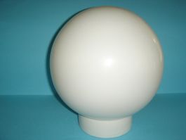 Kugel-Lampe mit Porzellansockel (Deckenleuchte) Antik