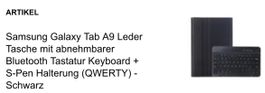 Neu Samsung Galaxy Tastatur mit Lederhülle