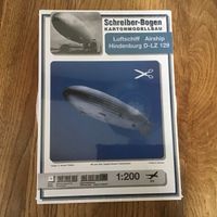 Luftschiff Hindenburg Modellbau-Bogen Karton, NEU ungeöffnet