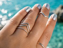 SILVER TIDES · Handgefertigtes Boho Ring-Set aus Silber 925