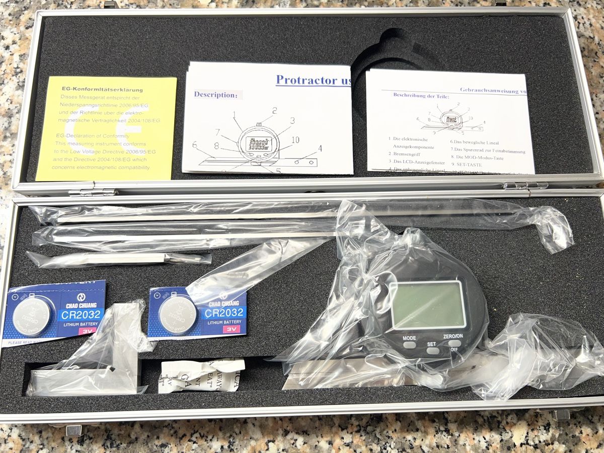 Misurare: Universal Winkelmesser digital – Nuovo e nell'imballaggio originale da Hünenberg venduto da Abtech